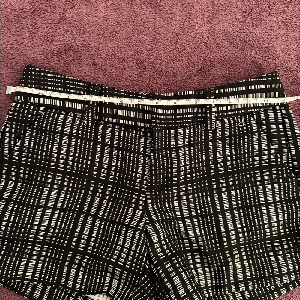 Calvin Klein Black and White Plaid Shorts - Picture 6 of 6